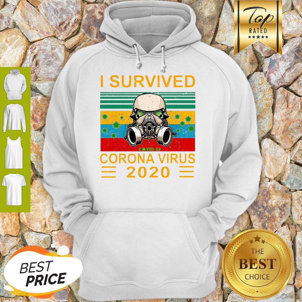 Stormtrooper I Survived Covid-19 Coronavirus 2020 Vintage Hoodie