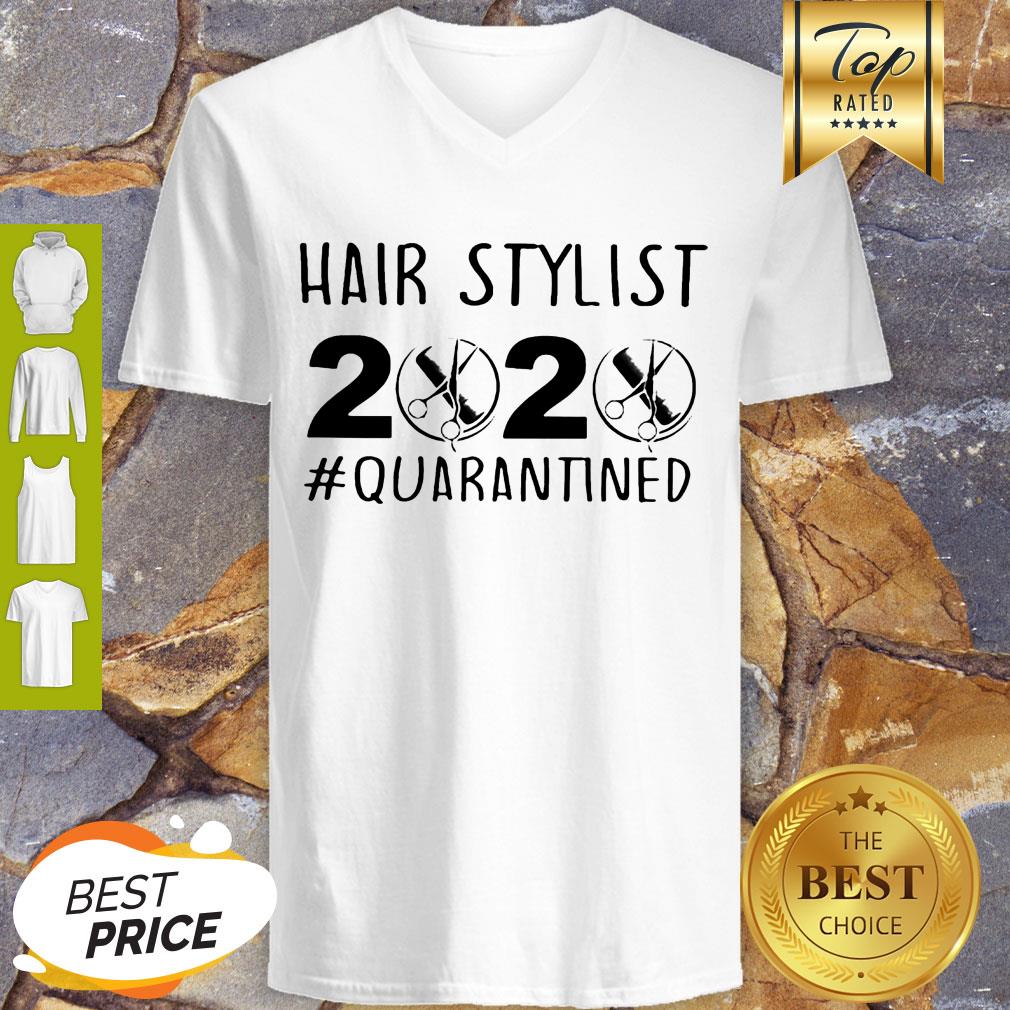 Official Hairstylist 2020 Quarantined V-neck