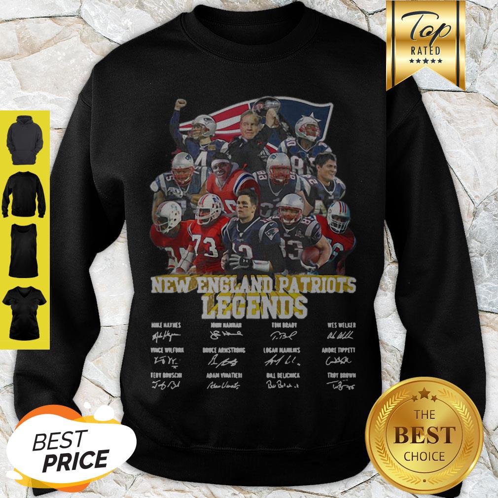 New England Patriots Legends All Team Player Signatures Sweatshirt