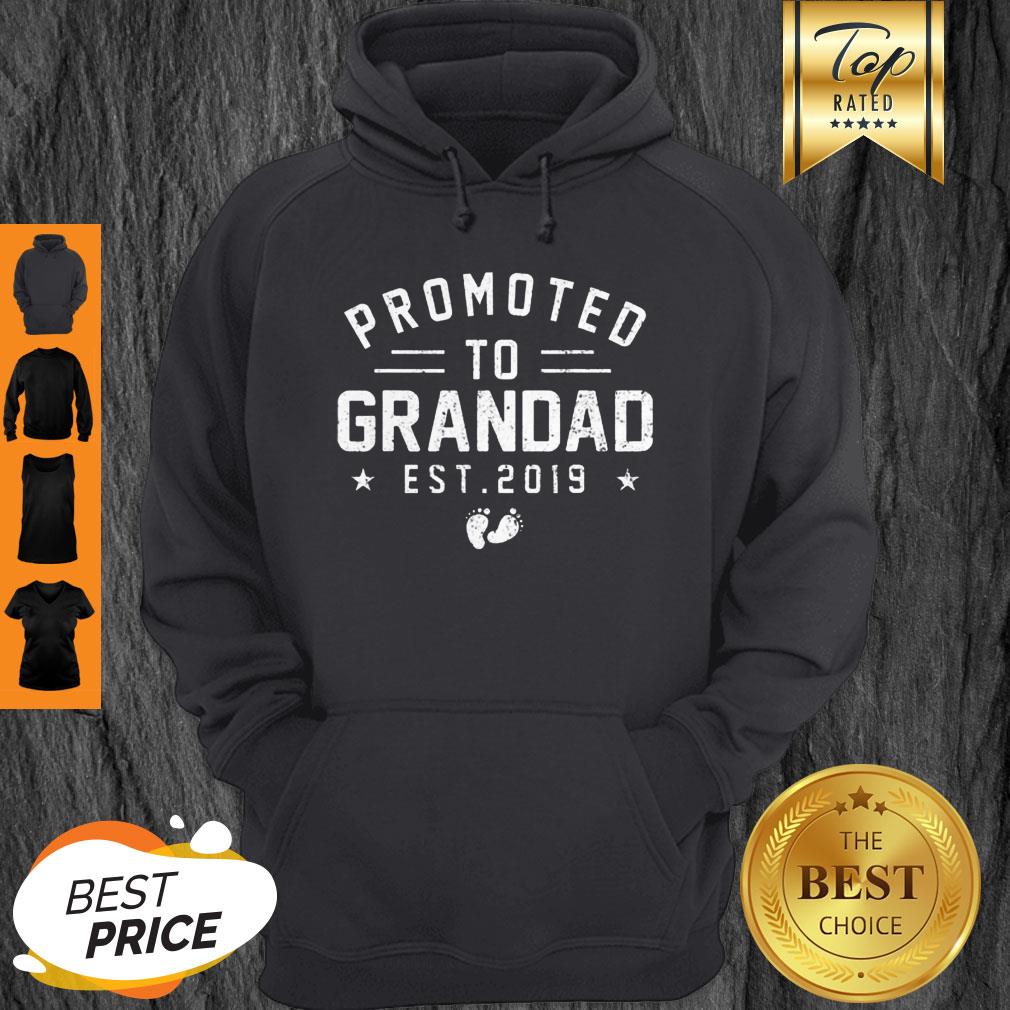Beautiful Promoted To Grandad Est 2019 Mother’s Day Gifts Men Hoodie