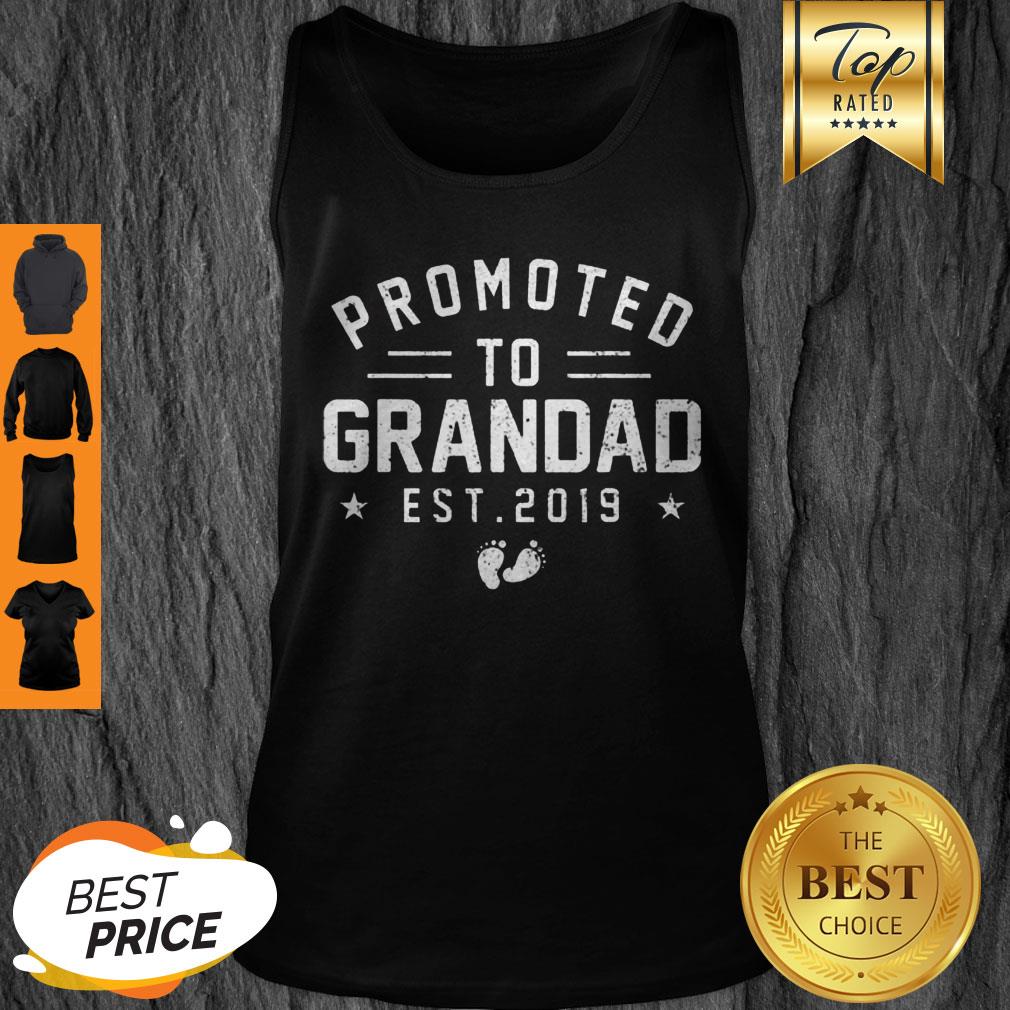 Beautiful Promoted To Grandad Est 2019 Mother’s Day Gifts Men Tank Top