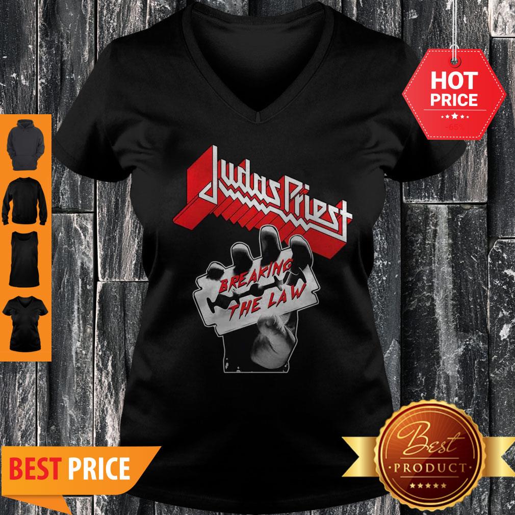 Official Judas Priest Breaking The Law V-neck