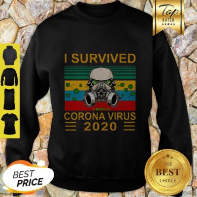 Stormtrooper I Survived Covid-19 Coronavirus 2020 Vintage Sweatshirt - Design By Rulestee.com