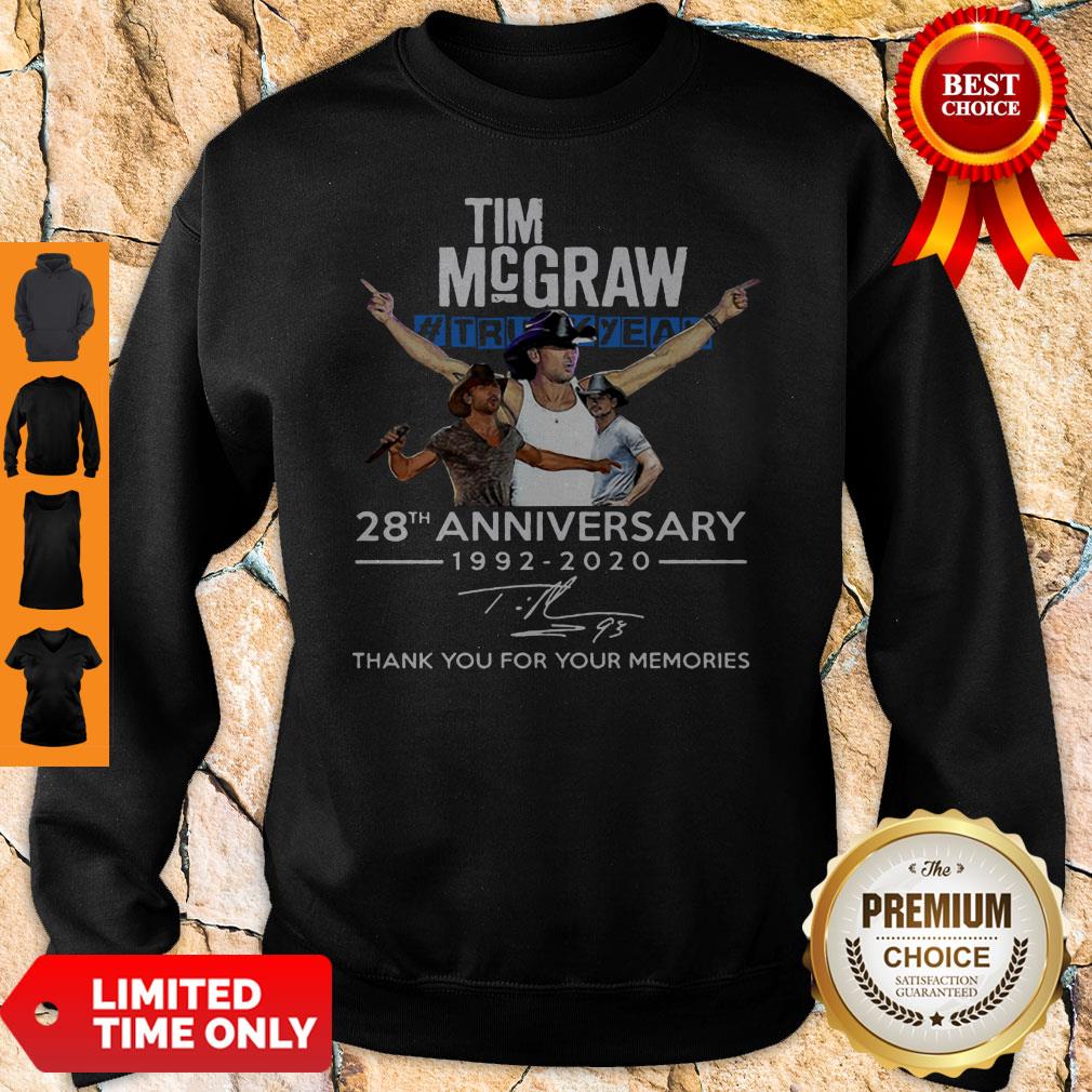 Tim Mcgraw Truck Yeah 28th Anniversary 1992 2020 Signature Thank You Sweatshirt