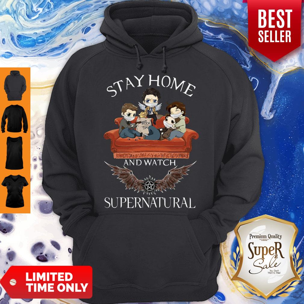 Official Stay Home And Watch Supernatural Hoodie