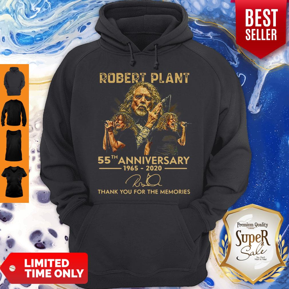 Official Robert Plant 55th Anniversary 1965-2020 Signature Hoodie