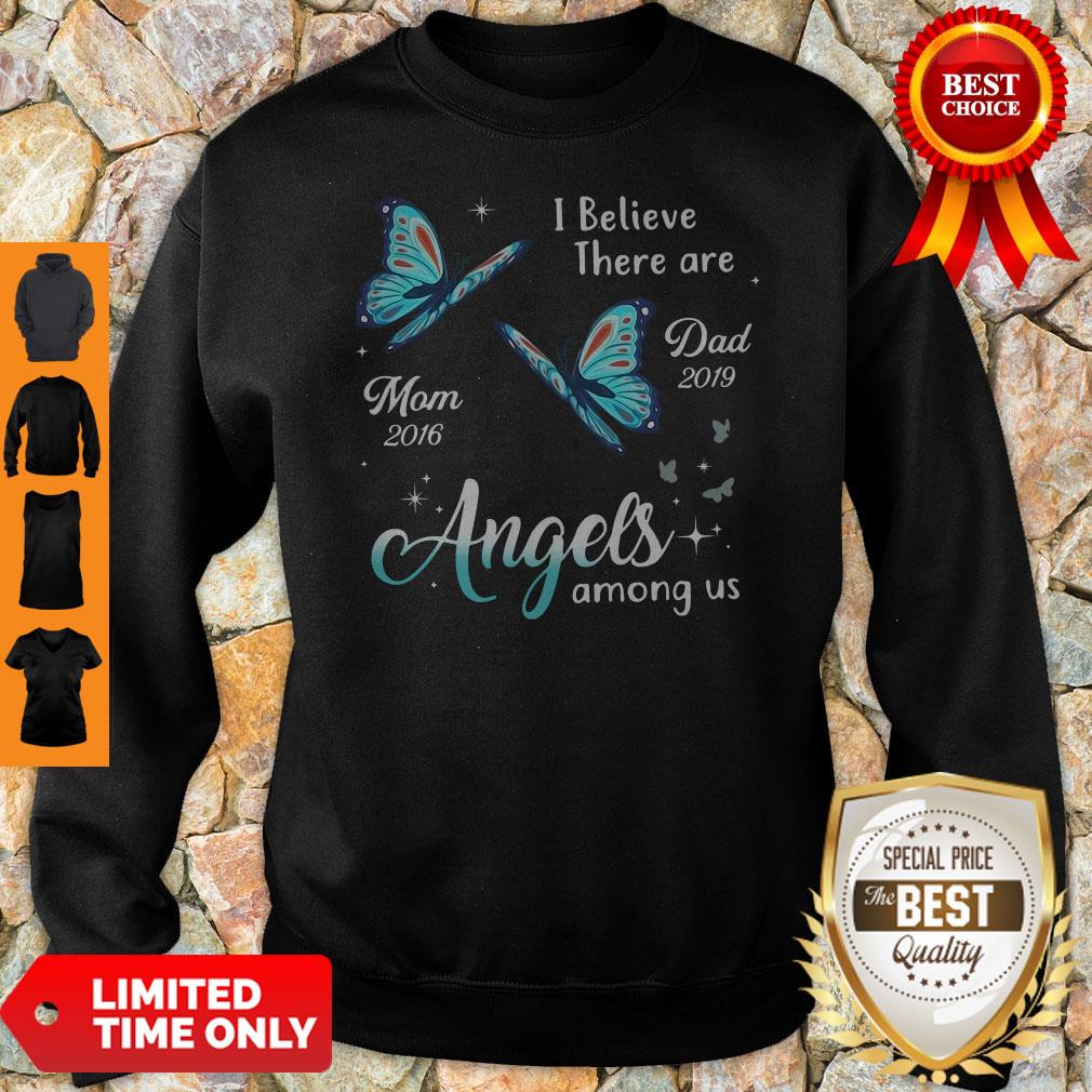Angels Among Us Butterfly Memorial Personalized Sweatshirt