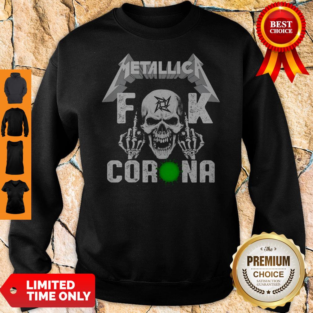Official Skull Metallica Fuck Coronavirus Sweatshirt