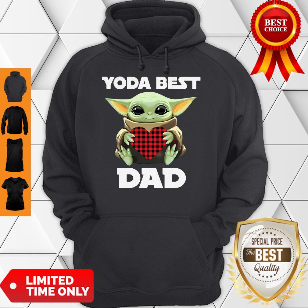 Star Wars Baby Yoda Hugging Heart Yoda Best Dad Hoodie