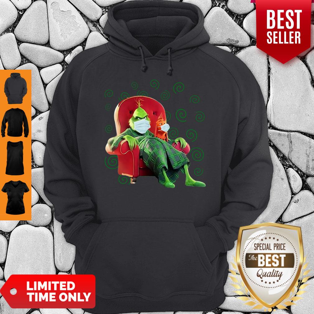 The Grinch Sitting In A Chair Covid 19 Hoodie
