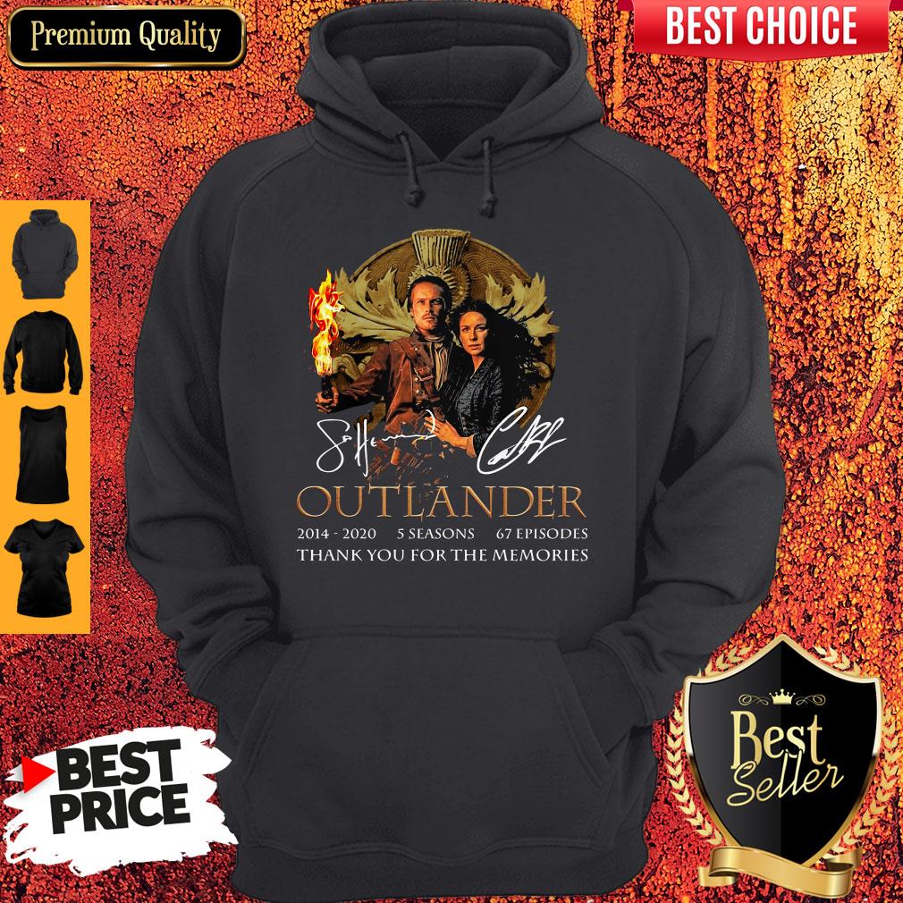 Outlander 2014-2020 5 Seasons 67 Episodes Thank You For The Memories Hoodie