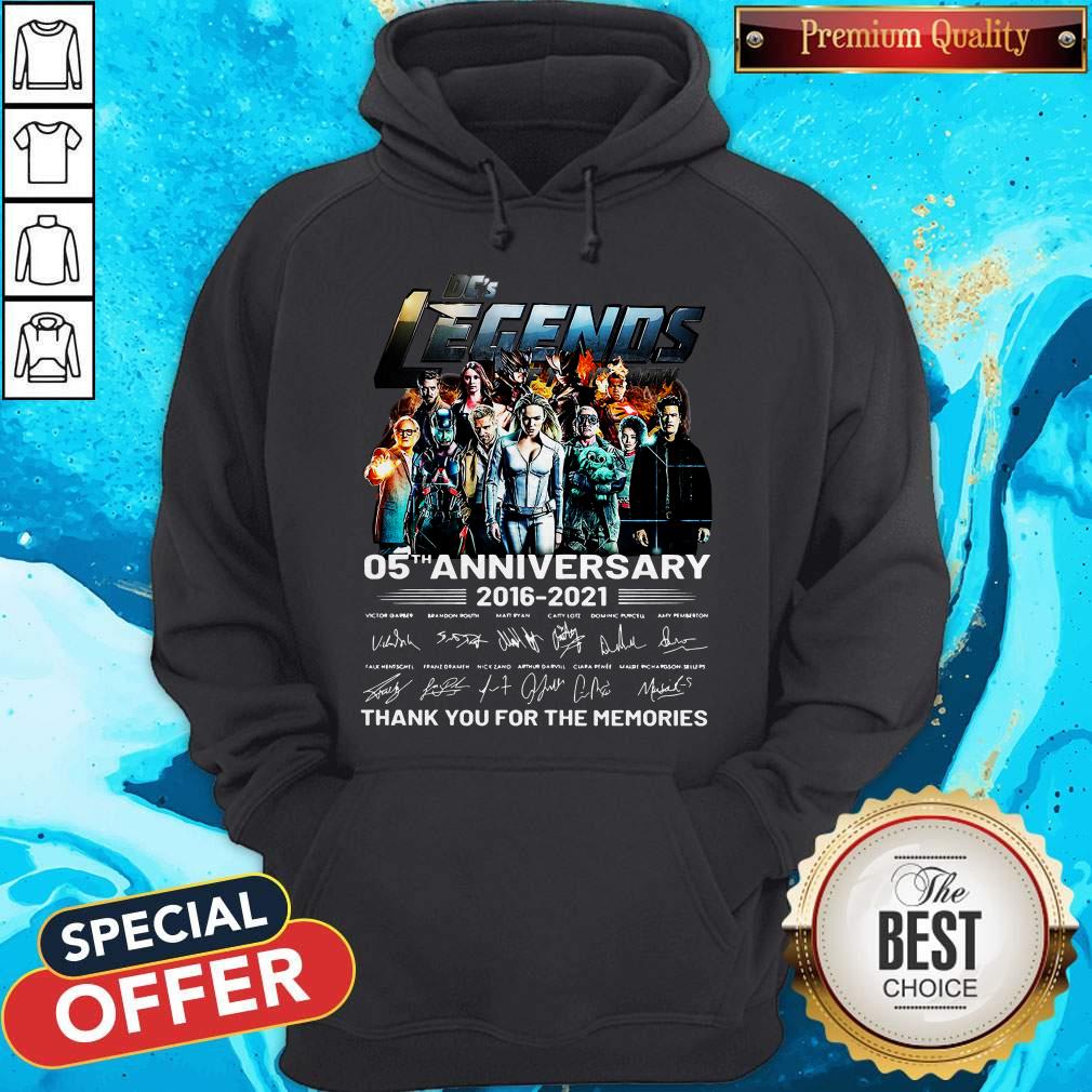 DC’s Legends 05th Anniversary 2016-2021 Thank You For The Memories Signatures Hoodie