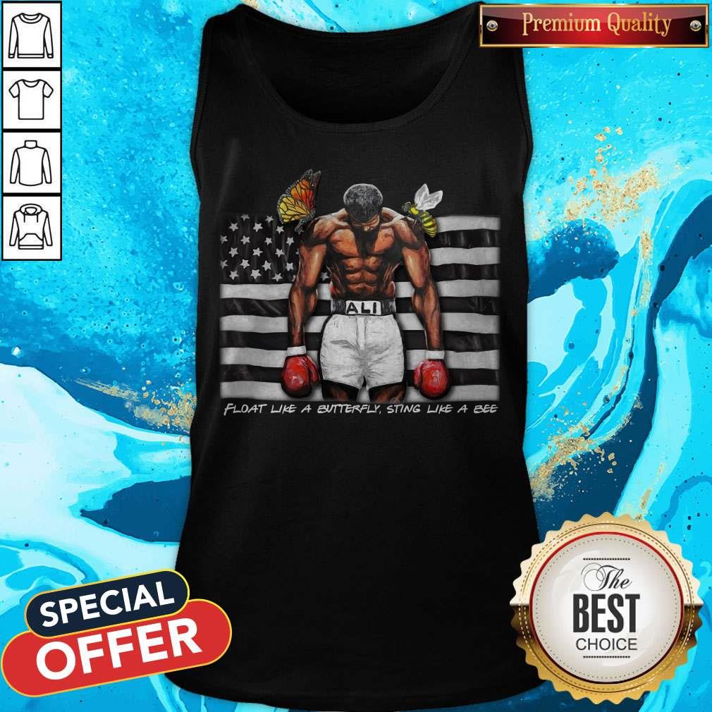 Float Like A Butterfly Sting Like A Bee Flag Tank Top