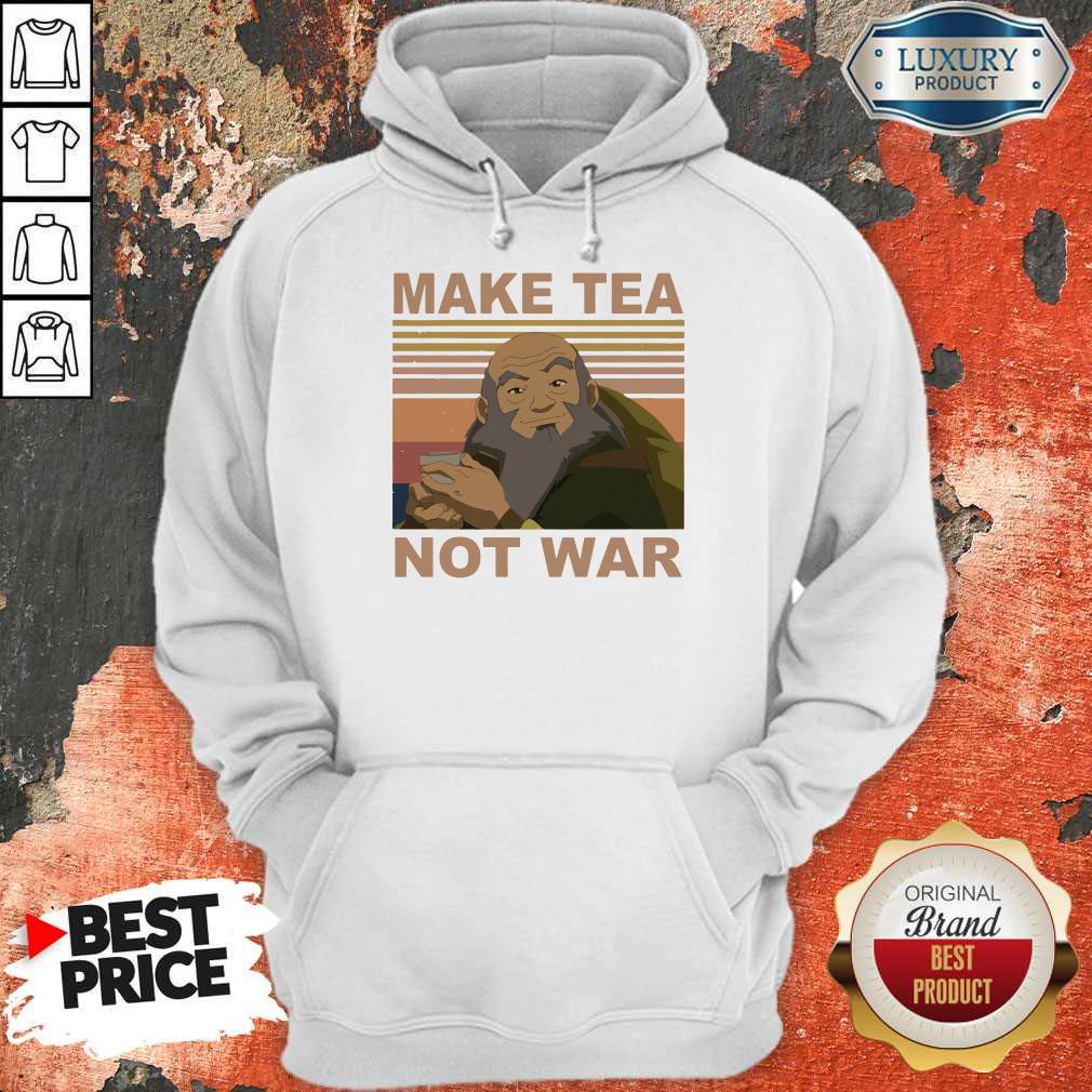 Official Make Tea Not War Vintage Hoodie
