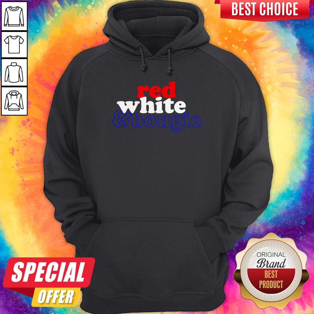 Red White Bougie Independence Day Hoodie