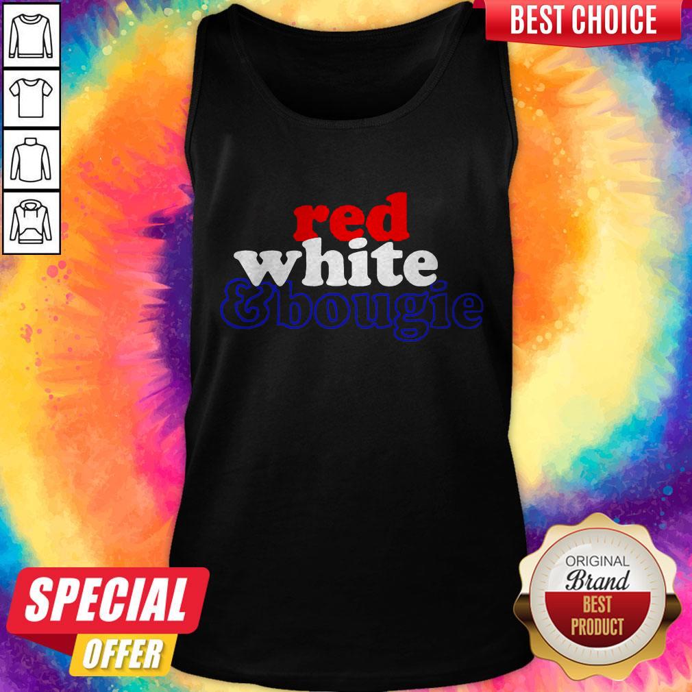 Red White Bougie Independence Day Tank Top