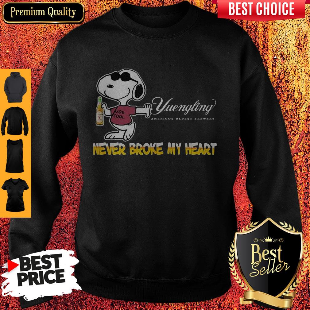 Snoopy Yuengling America’s Oldest Brewery Beer Never Broke My Heart Sweatshirt