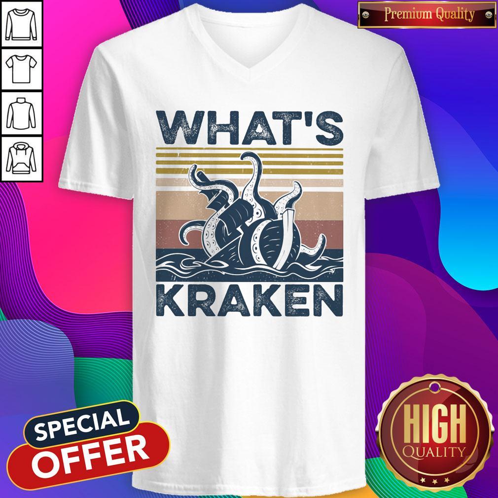Official What’s Kraken Vintage V-neck