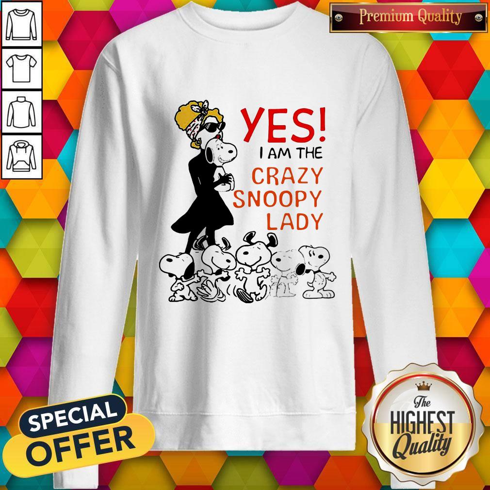 Snoopy Yes I Am The Crazy Snoopy Lady Tank Top