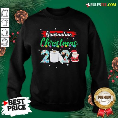 Merry Quarantine Christmas 2020 Pajamas Sweatshirt - Design By Rulestee.com