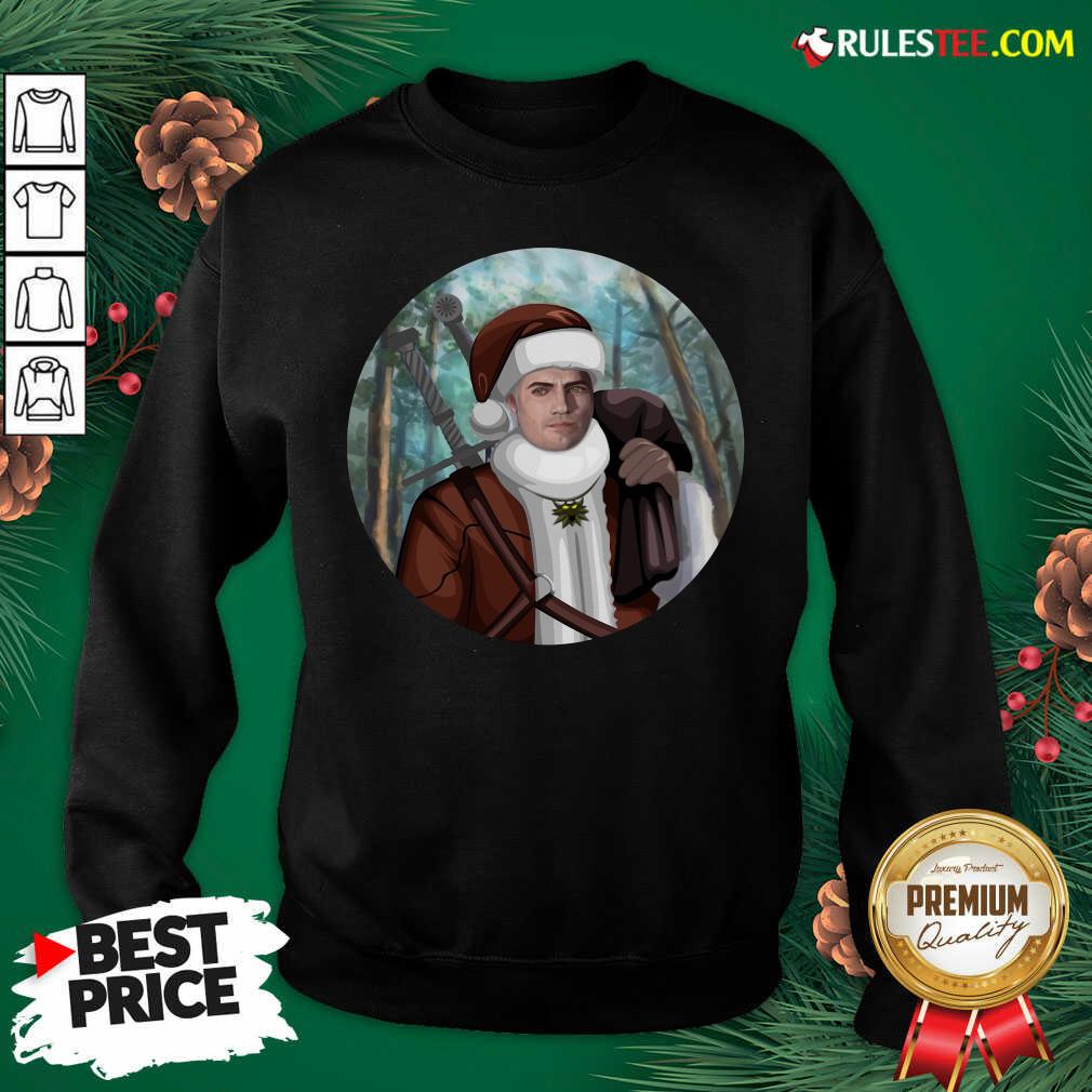 Awesome The Witcher Santa Crewneck Sweatshirt  - Design By Rulestee.com