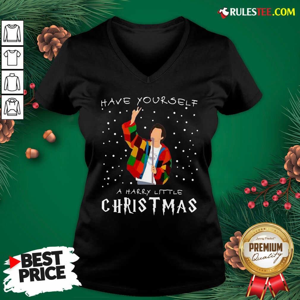 Great Awesome Xmas Have Yourself A Harry Styles Christmas V-neck - Design By Rulestee.com