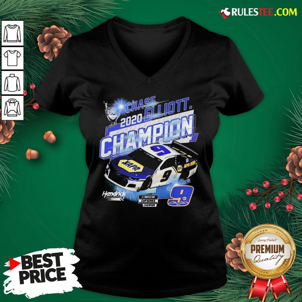 Hot 9 Chase Elliott 2020 Nascar Cup Series Champion V-neck  - Design By Rulestee.com