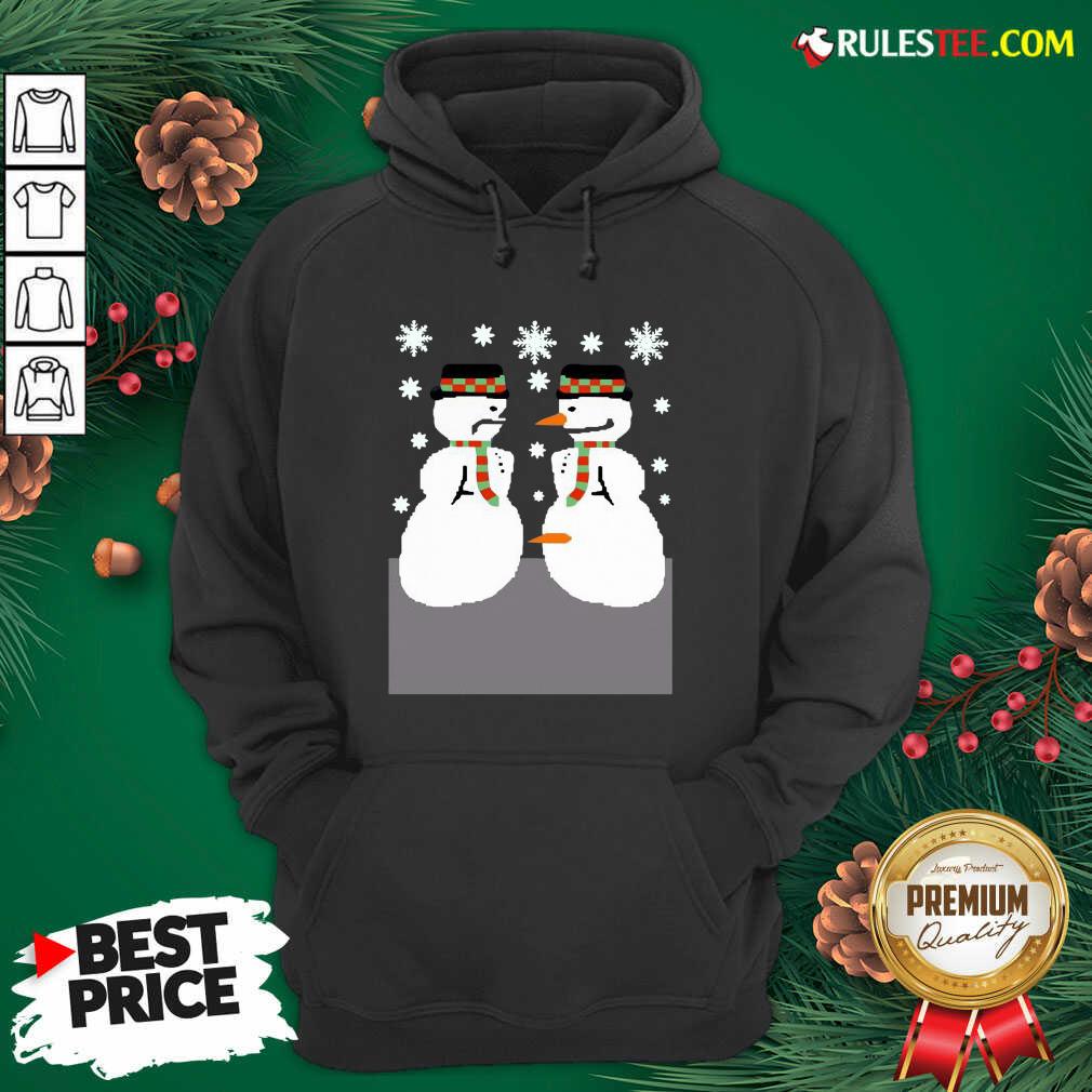 Official Cute Snowman Nose Thief Ugly Christmas Hoodie - Design By Rulestee.com
