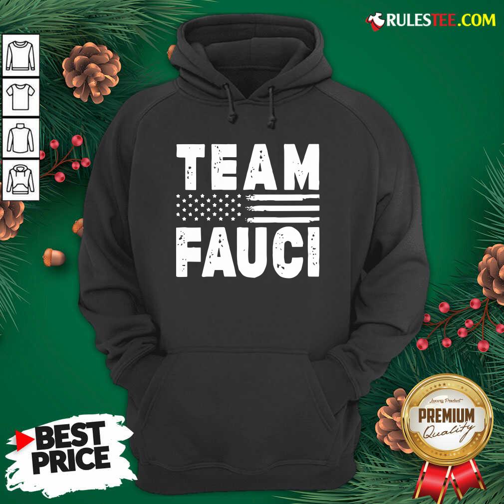 Team Fauci Face Mask American Flag Hoodie - Design By Rulestee.com