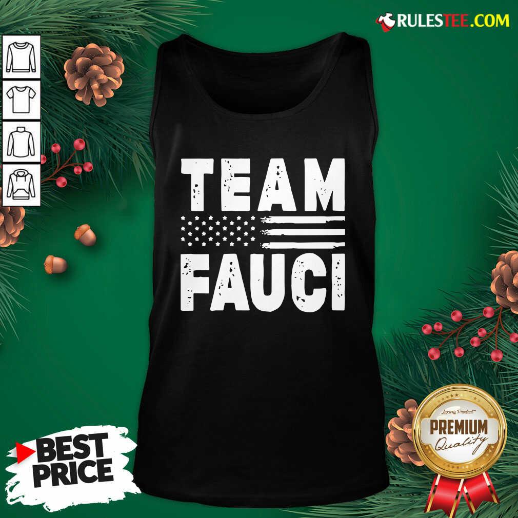 Team Fauci Face Mask American Flag Tank Top - Design By Rulestee.com