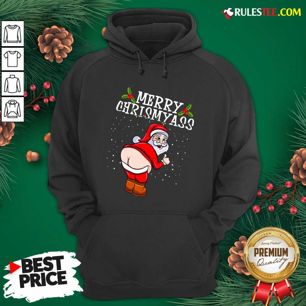 Perfect Christmas Santa Claus Naked Ass Merry Christmass Hoodie - Design By Rulestee.com