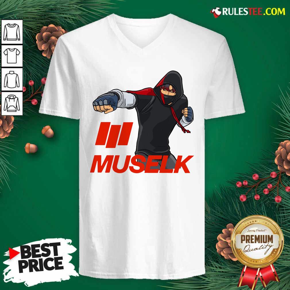 Muselk Punch Red V-neck - Design By Rulestee.com