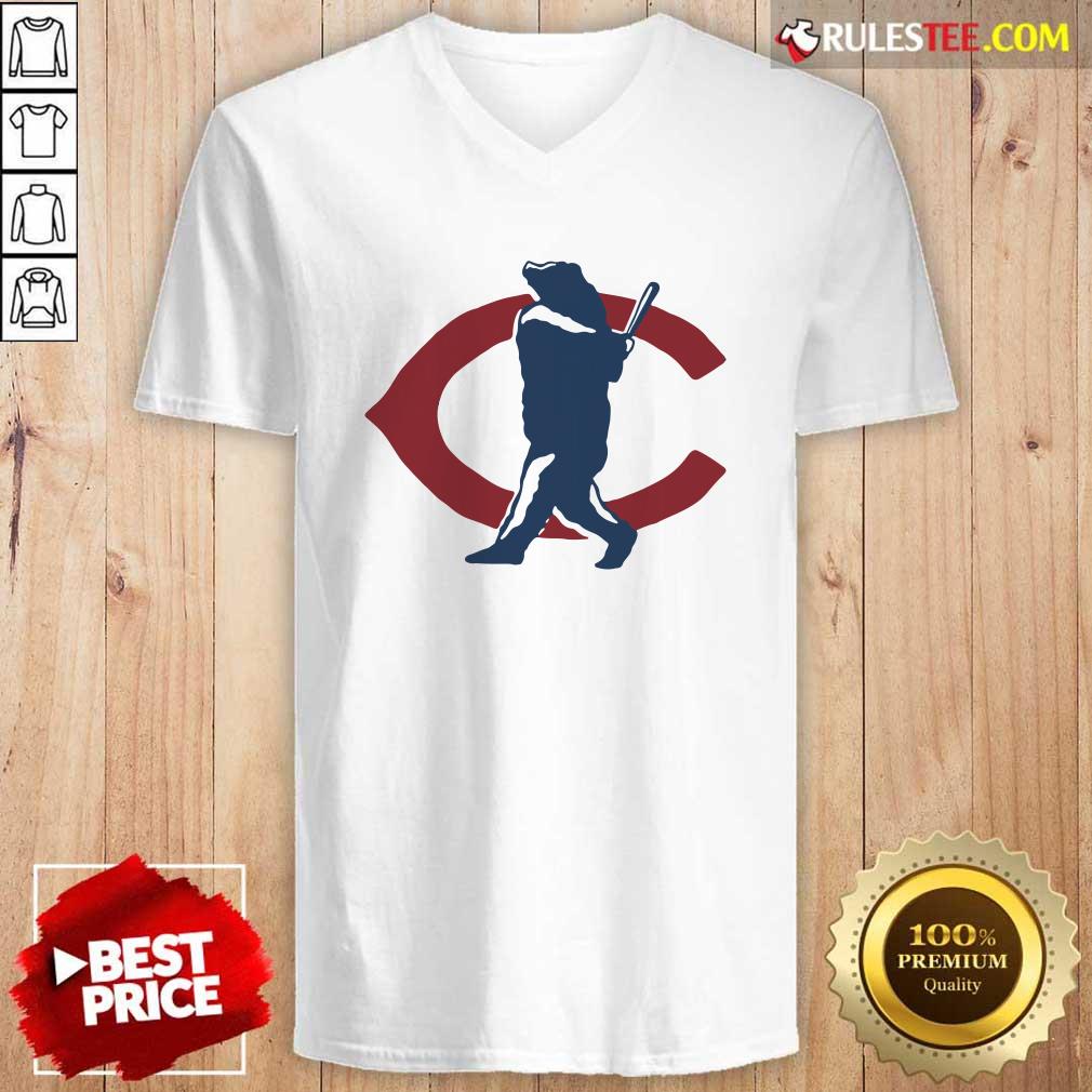 Chicago Bears North Side Home Run V-neck - Design By Rulestee.com