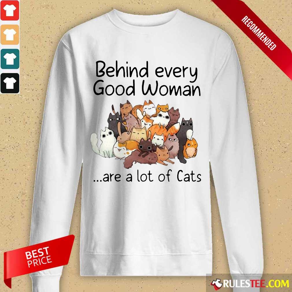 Delighted Every Woman A Lot Of Cats Long-sleeved