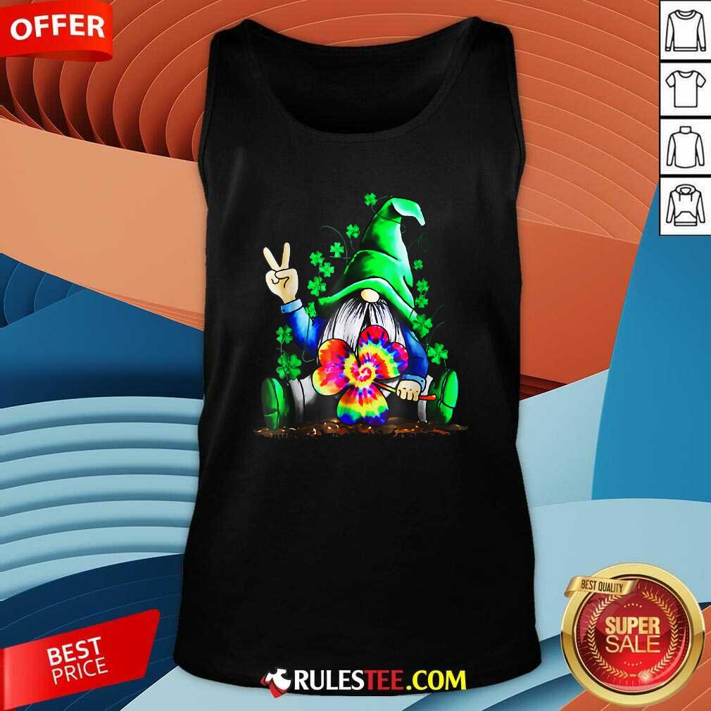 Hippie Gnome Happy Patricks Day Tank Top - Design By Rulestee.com