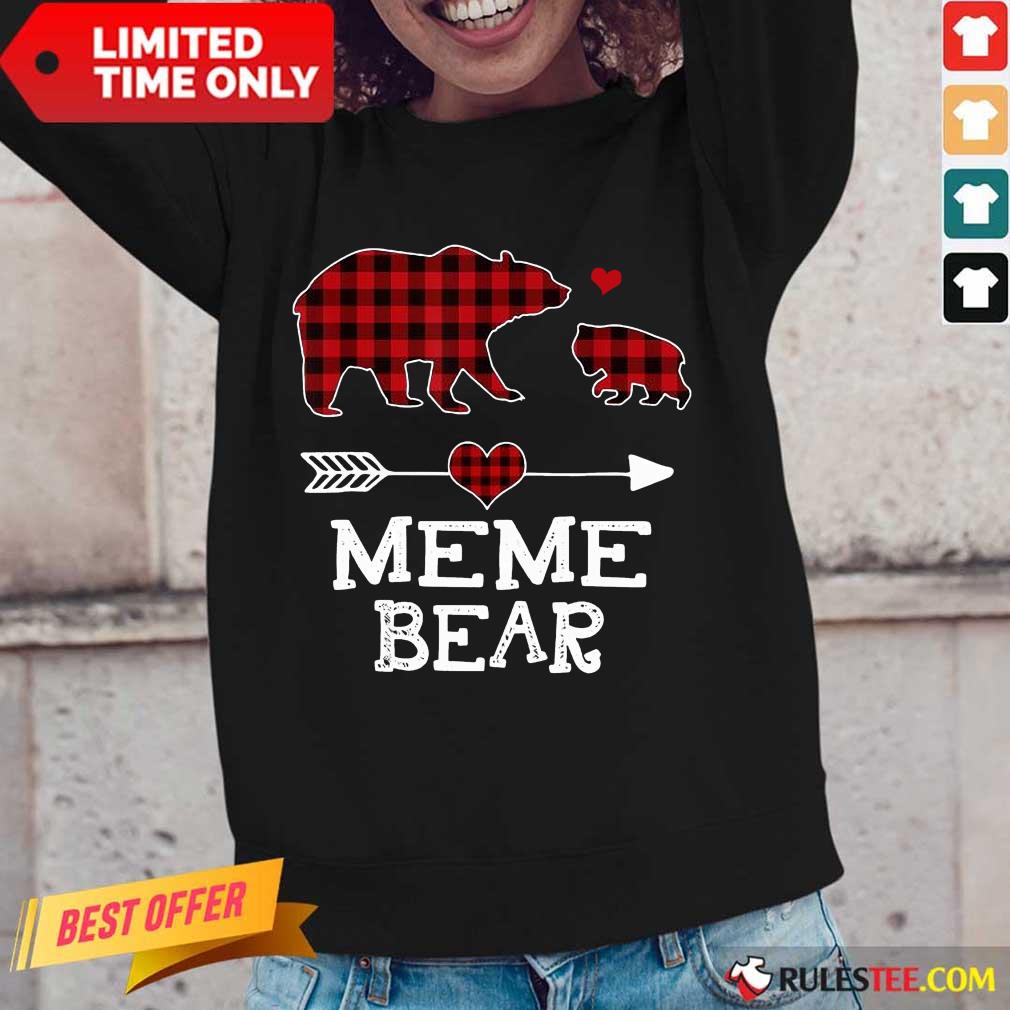 Hot Meme Bear Red Family Happy 8 Long-sleeved