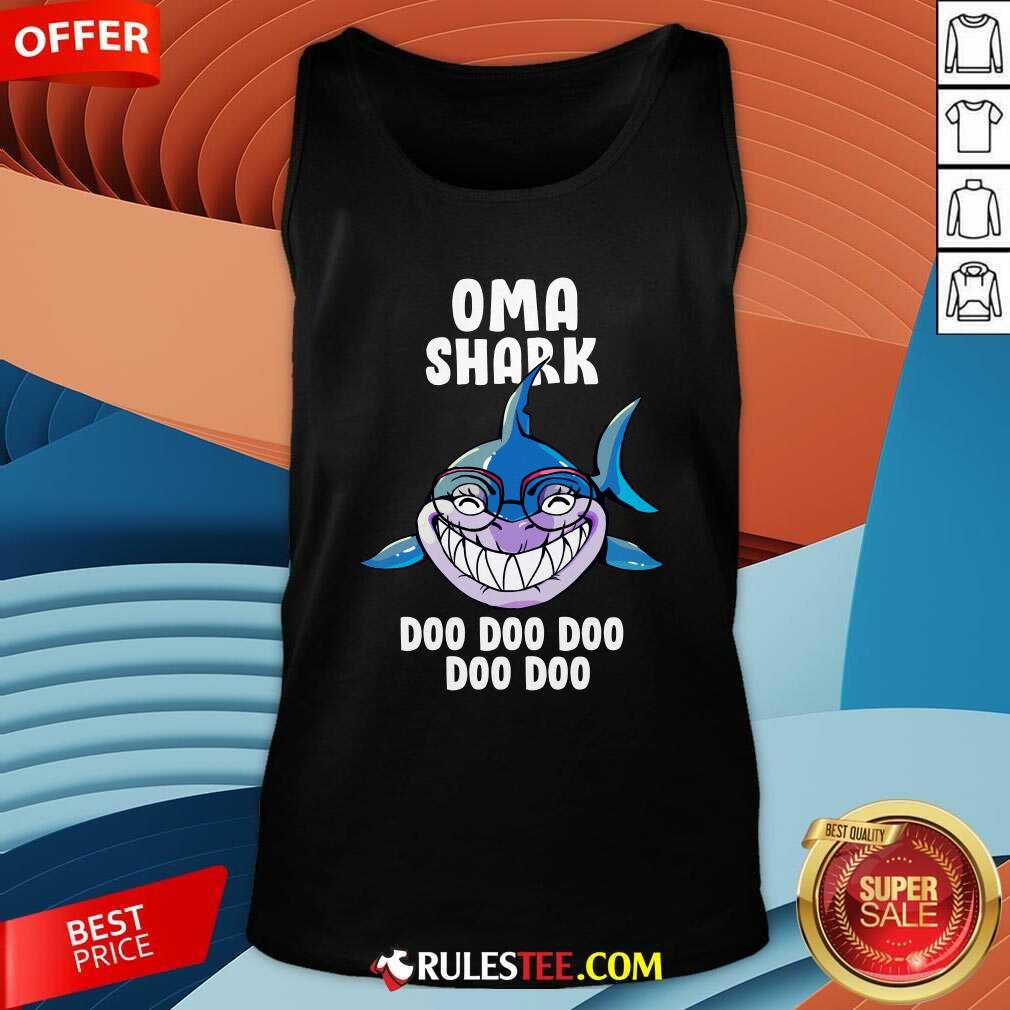 Oma Shark Doo Doo Doo Mother Day Tank Top - Design By Rulestee.com