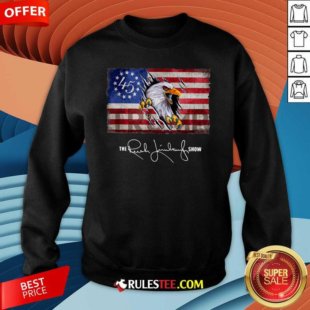 The Rush Limbaugh Show American Flag Sweatshirt - Design By Rulestee.com