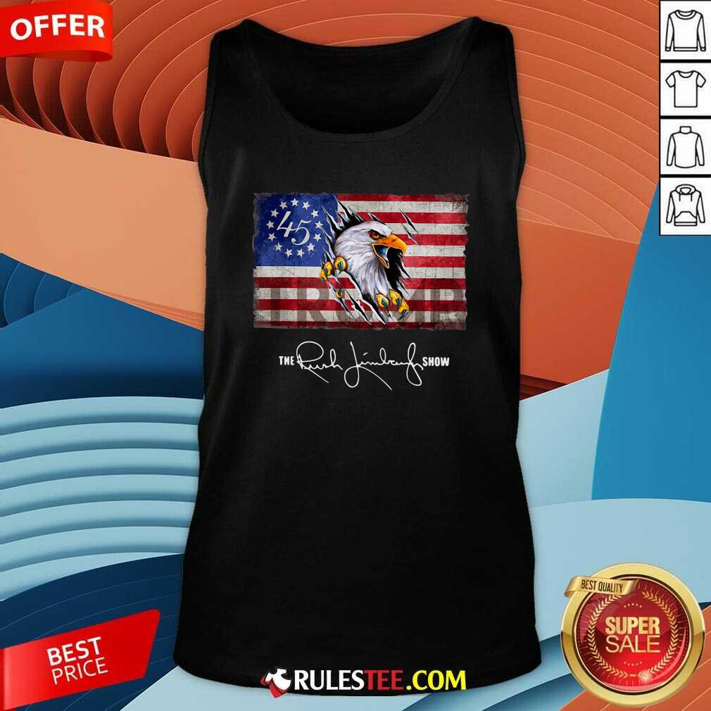 The Rush Limbaugh Show American Flag Tank Top - Design By Rulestee.com