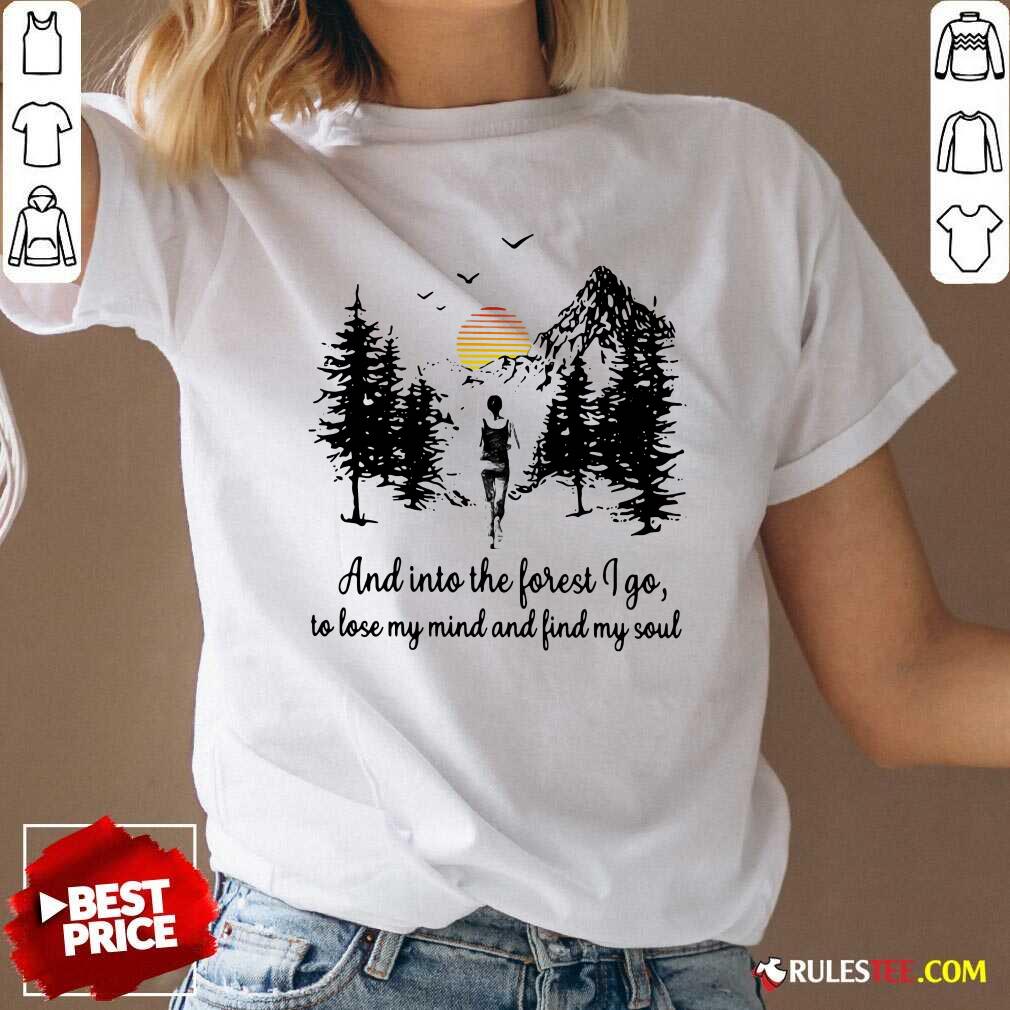 Mountain And Into The Forest I Go To Lose My Mind And Find My Soul V-neck - Design By Rulestee.com