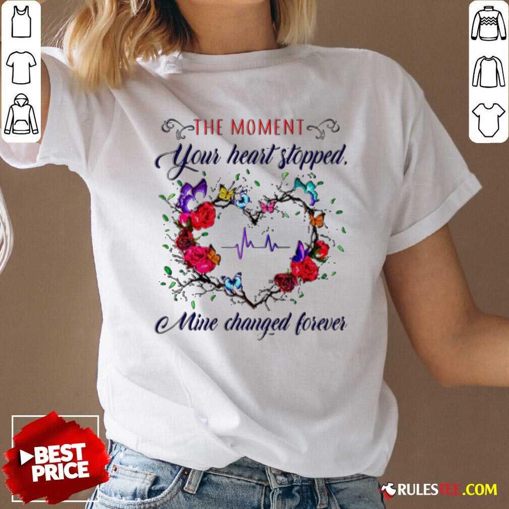 The Moment You Heart Stopped Mine Changed V-neck - Design By Rulestee.com