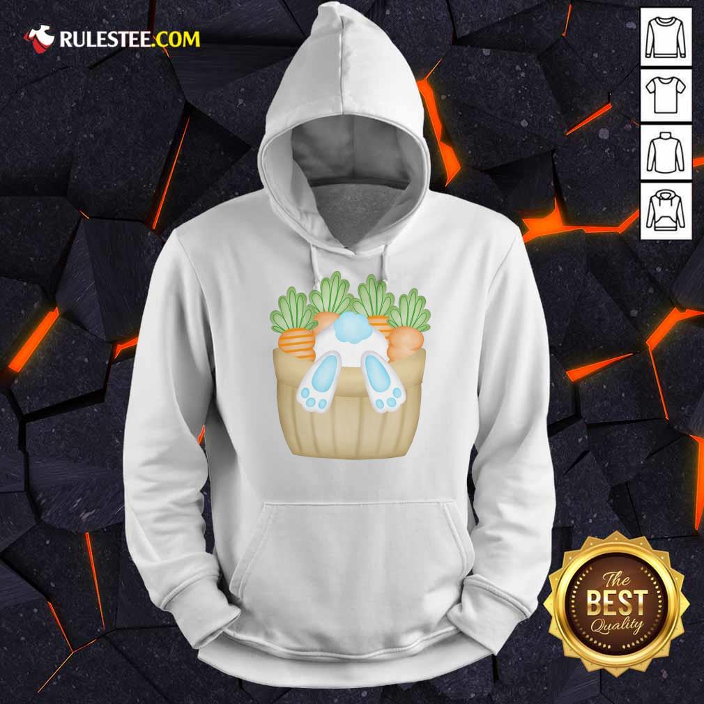 Cute Easter Bunny Cottontail Carrot Basket Hoodie