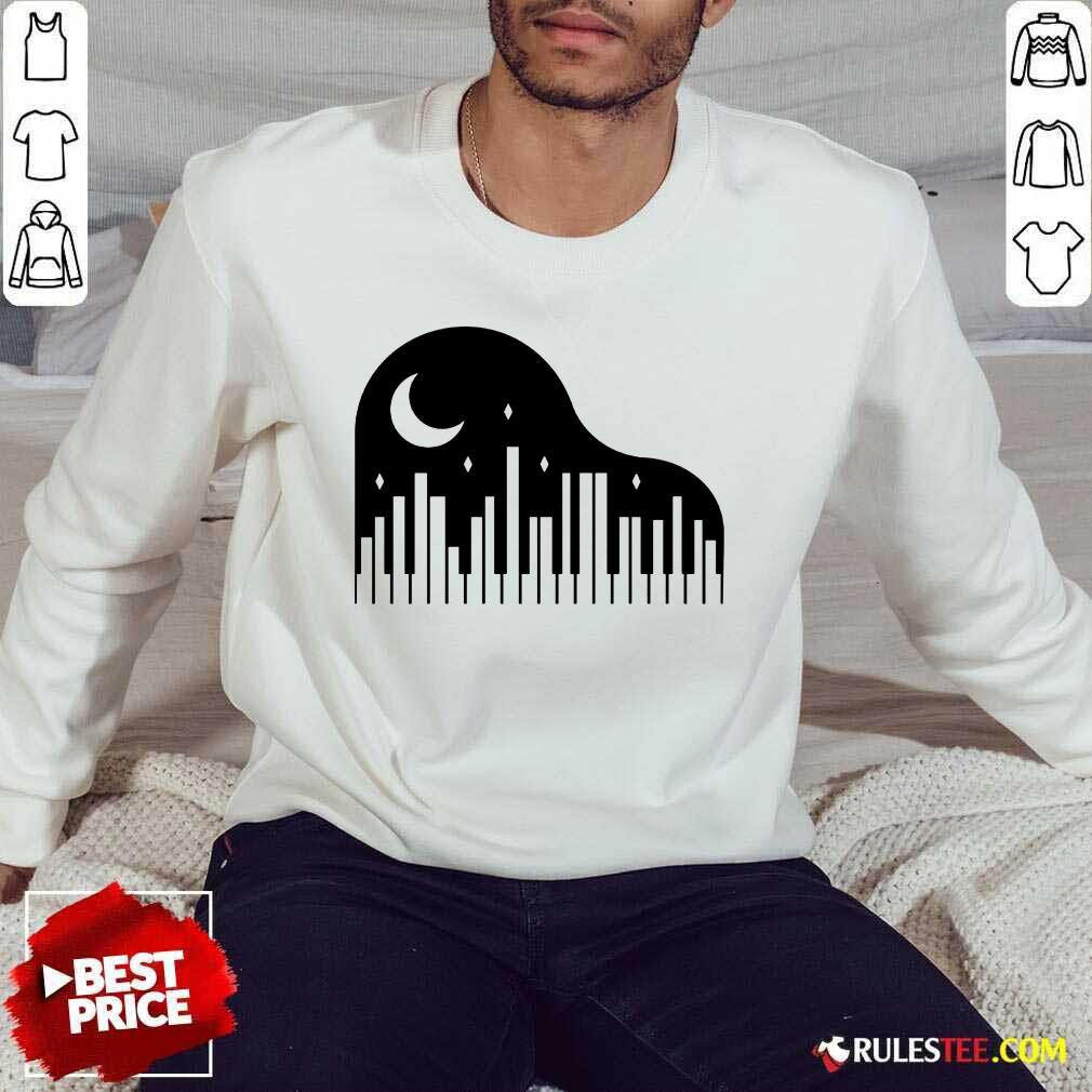 Excellent Piano And Night City Sweater