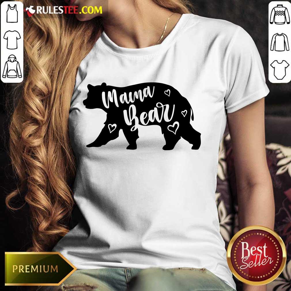 Funny Mama Bear Mothers Day Ladies Tee 