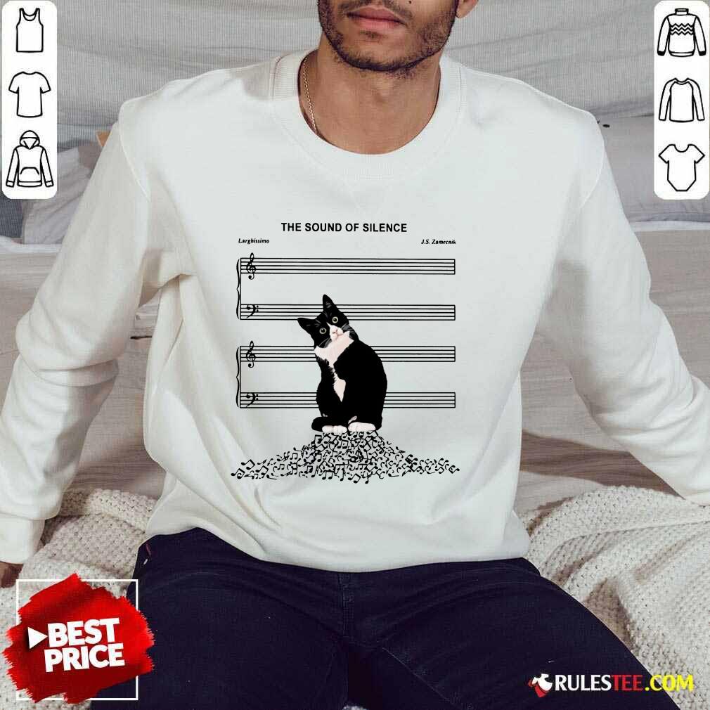 Top The Sound Of Silence Music And Cats Lover Sweater