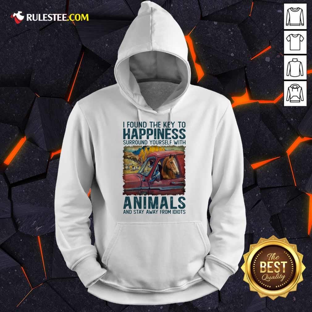 Horse I Found The Key To Happiness Animals Hoodie