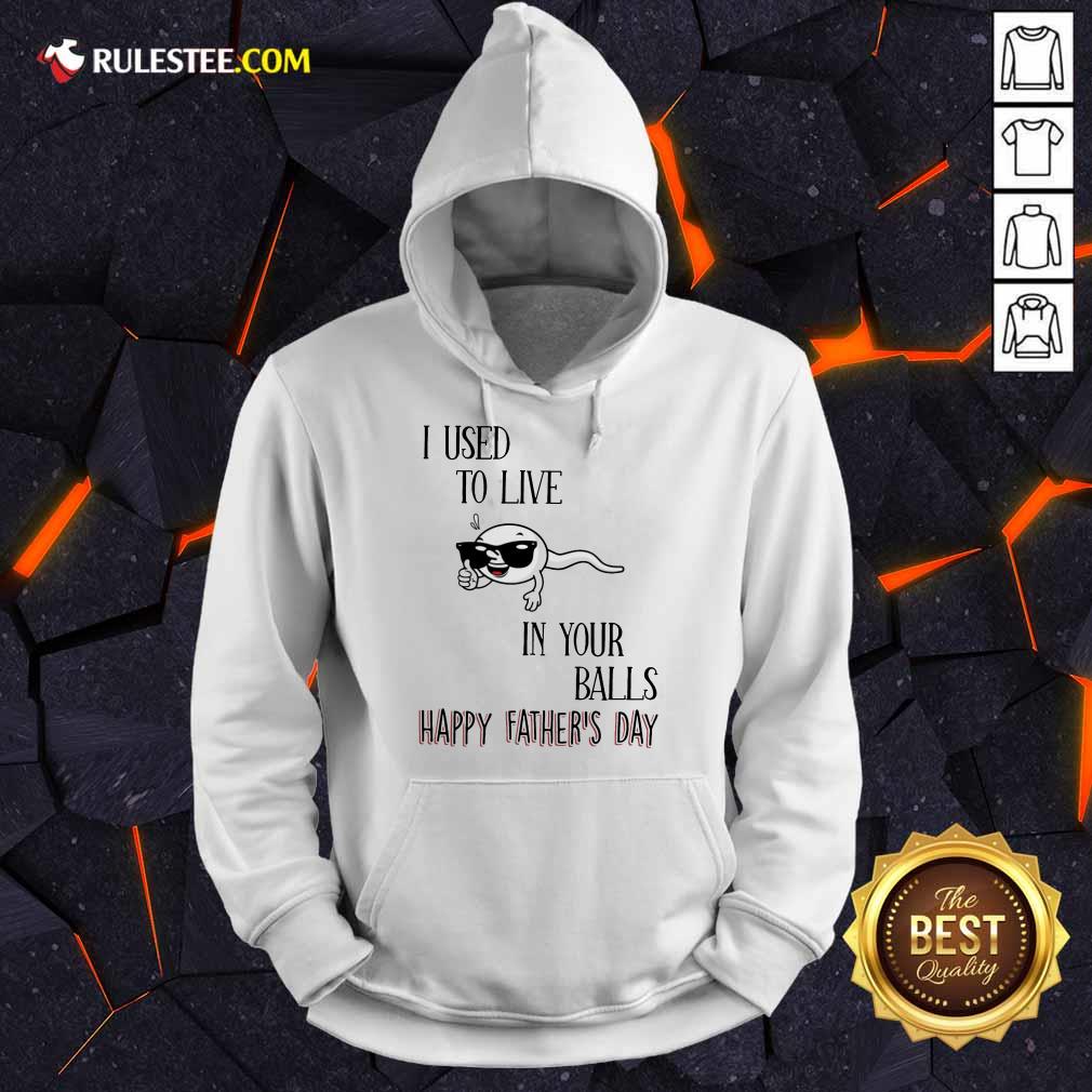 I Used To Live In Your Balls Happy Father's Day Hoodie