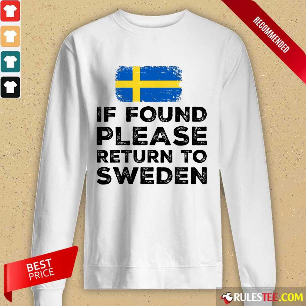 If Found Please Return To Sweden Long-Sleeved