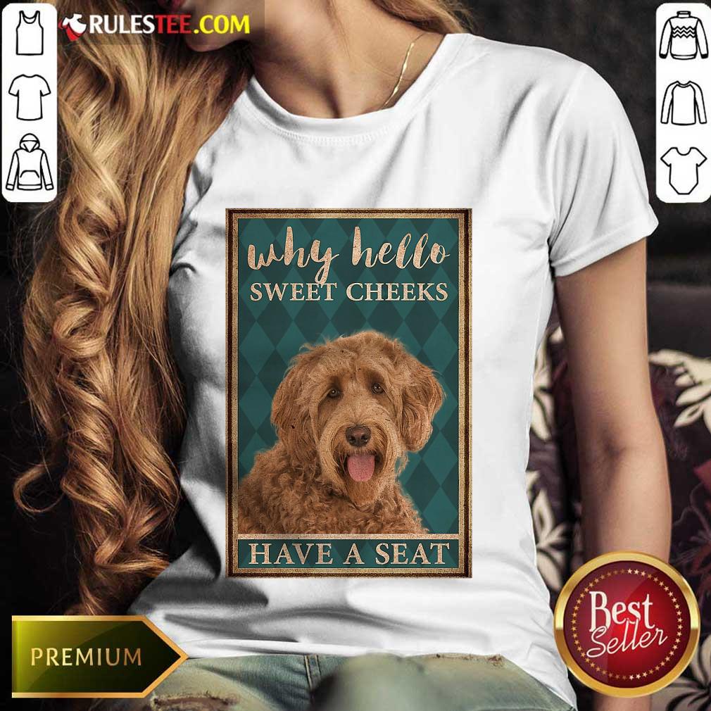 Labradoodle Why Hello Poster Ladies Tee 