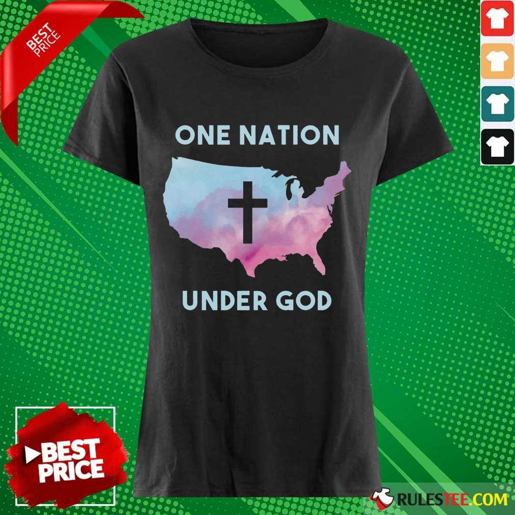 One Nation Under God Ladies Tee 